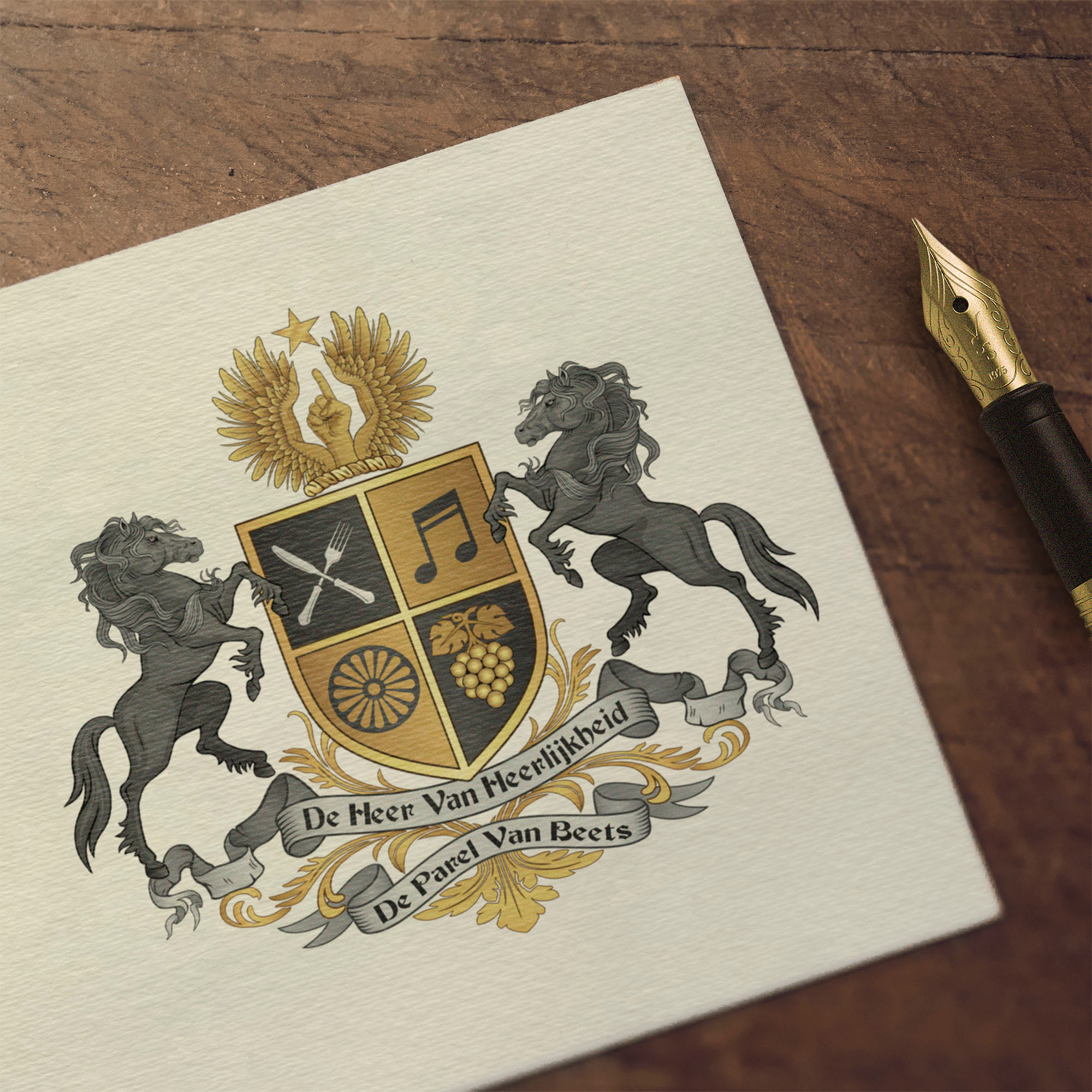 Coat of Arms - Family Crest branding coat of arms crest design family crest graphic design heraldic logo heraldry logo luxury