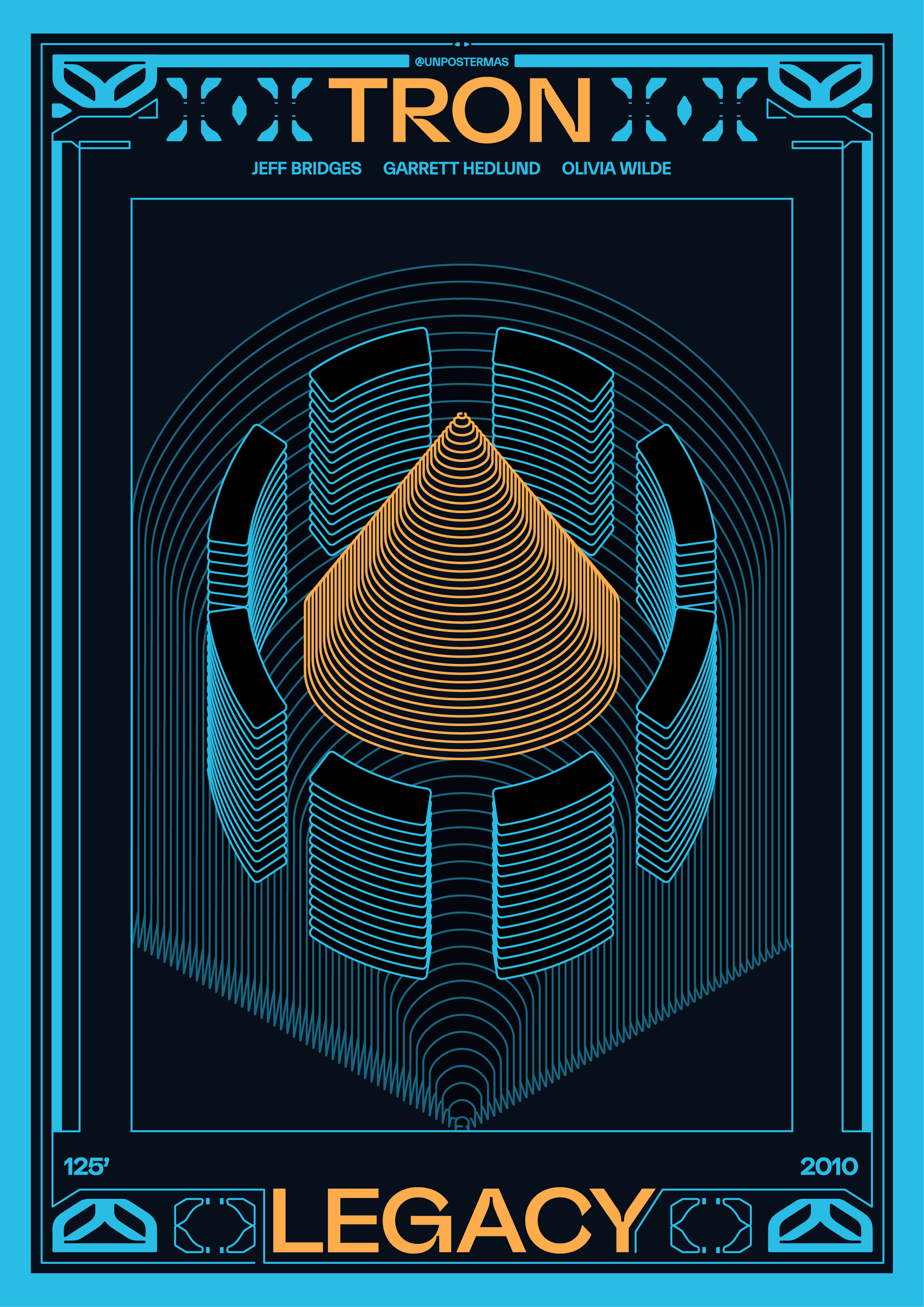 Tron Legacy Poster 3d design digital graphic design illustration logo poster tron typography vector visual