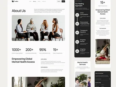 Wellthy About Page – Mental Health Website UI Figma calming ui empathy driven ui figma design figma template health care template health tech design mental health awareness mental health the support mental health ui mental health website modern web design ui for digital health ui inspiration ui showcase ui trends uxui design web design for wellness wellness website