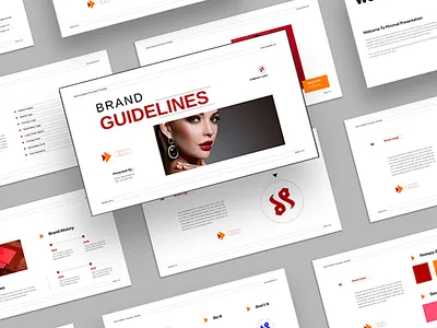 Brand Guideline Template brand branding brochure business creative design guidelines layout minimal template