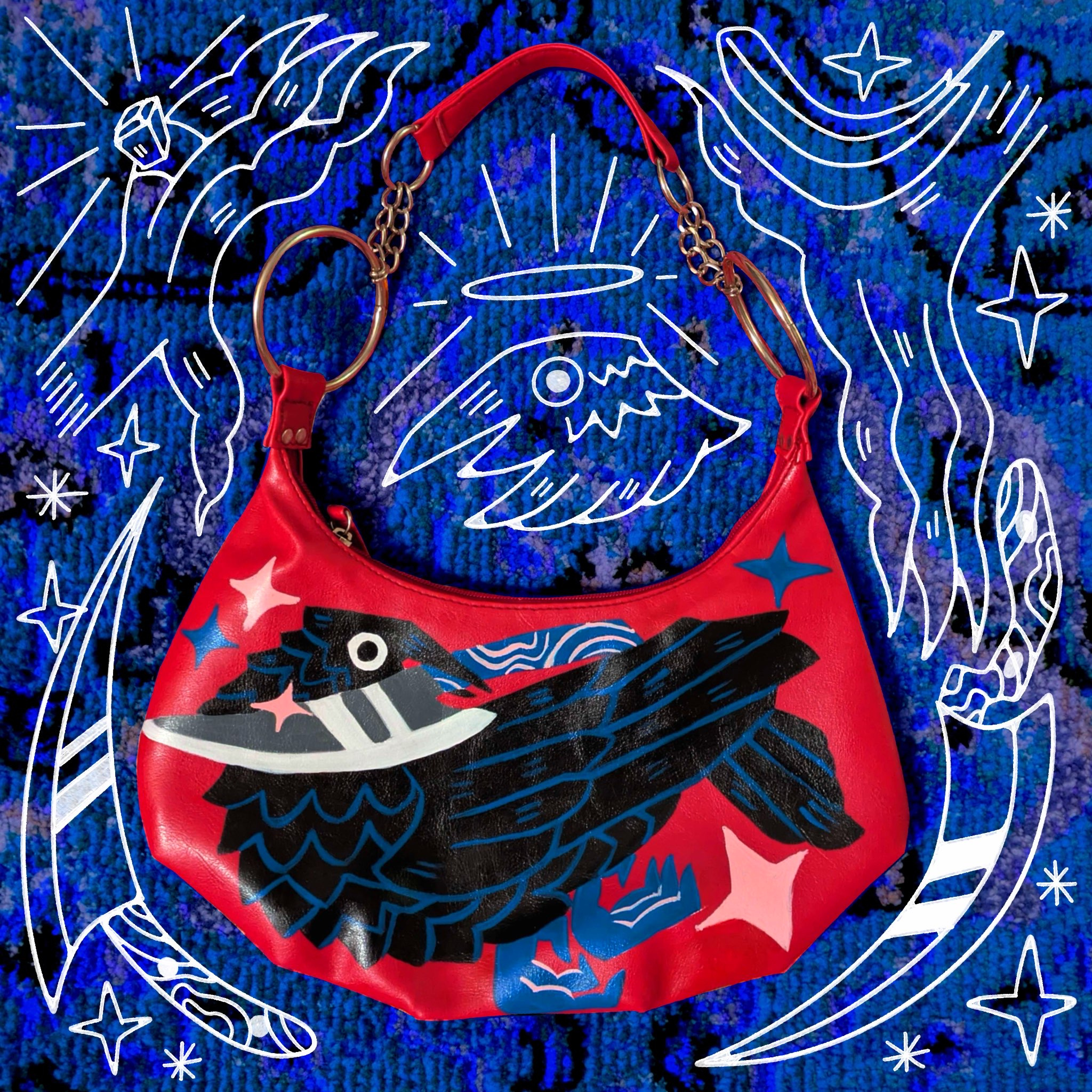 Crow Warrior character design claw crow illustration illustrator knife painting weapon