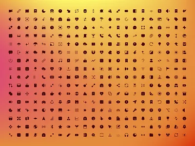 Filled Icons 🌇 design icon icons minimal saas ui web design