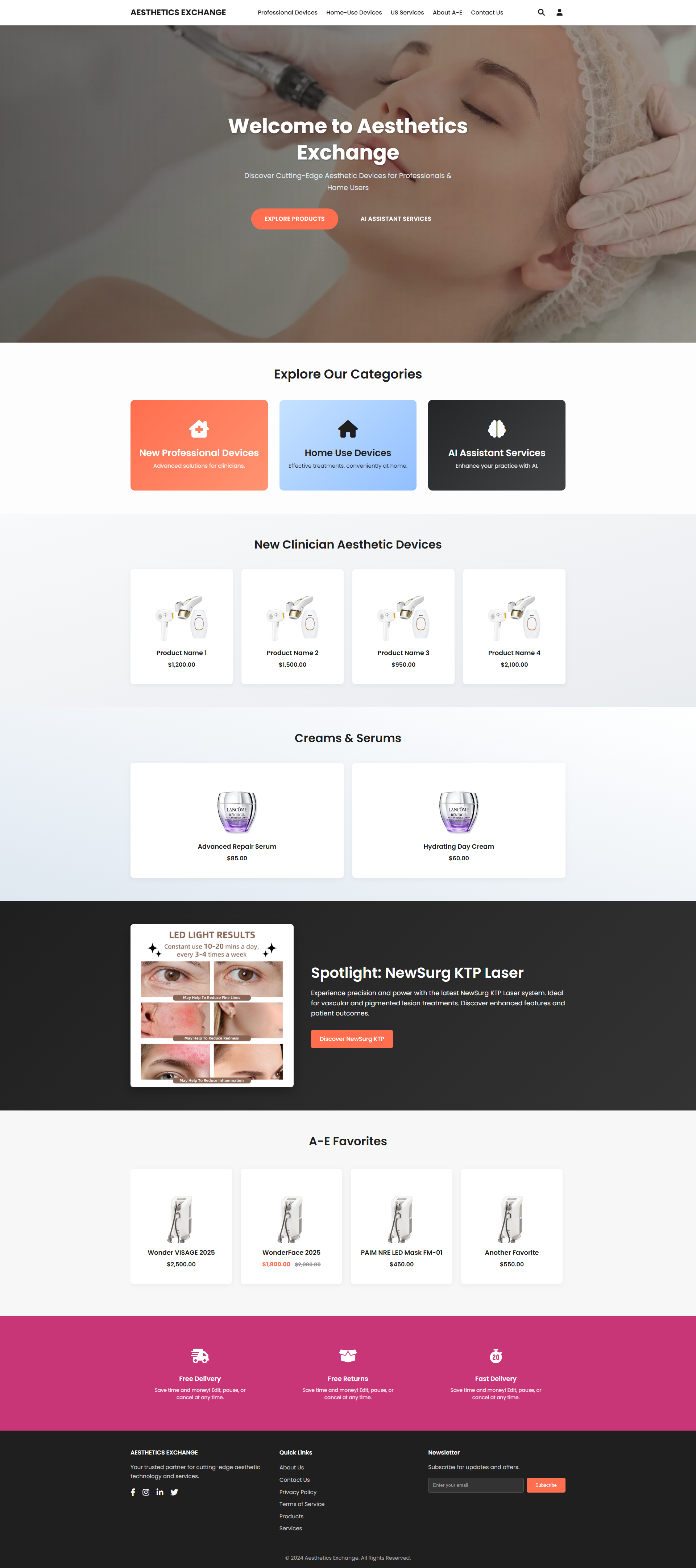 Cosmetic beauty website design animation css custom website graphic design html motion graphics ui website design