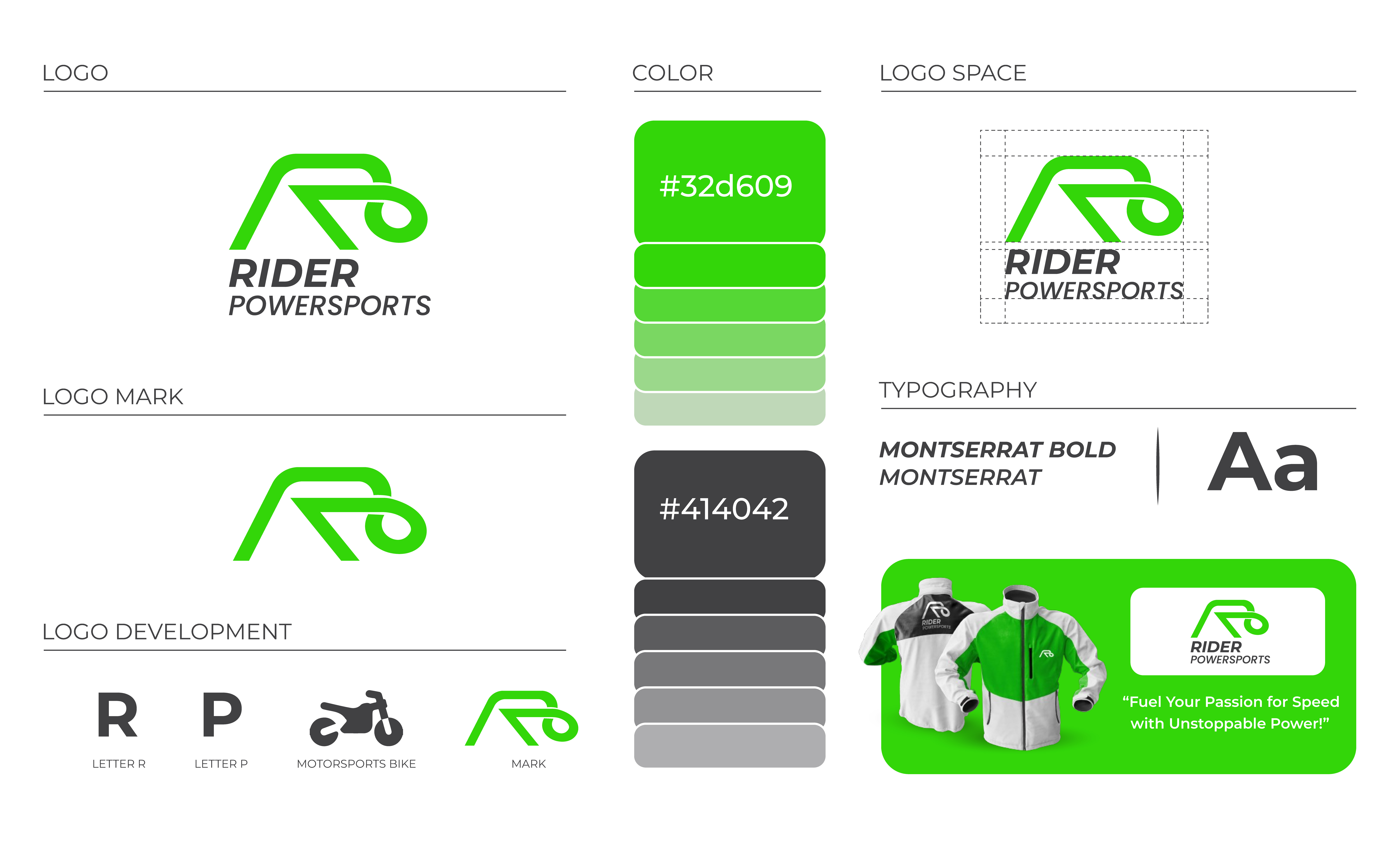 RIDER | MOTOR SPORTS | BRAND STYLE GUIDE americanmotorsportsbranding autoracinglogo branding graphic design logo logodesignusa motorsportdesignusa motorsportsbranding motorsportslogodesign racecarlogo racingbrandidentity racingteambranding speedlogodesign usabranddesigner usabrandingexpert usaracingdesign