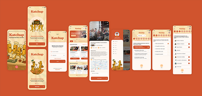 Social Katchup App app design app ui creative app design creative design creative ui design graphic design social katchup app ui web design