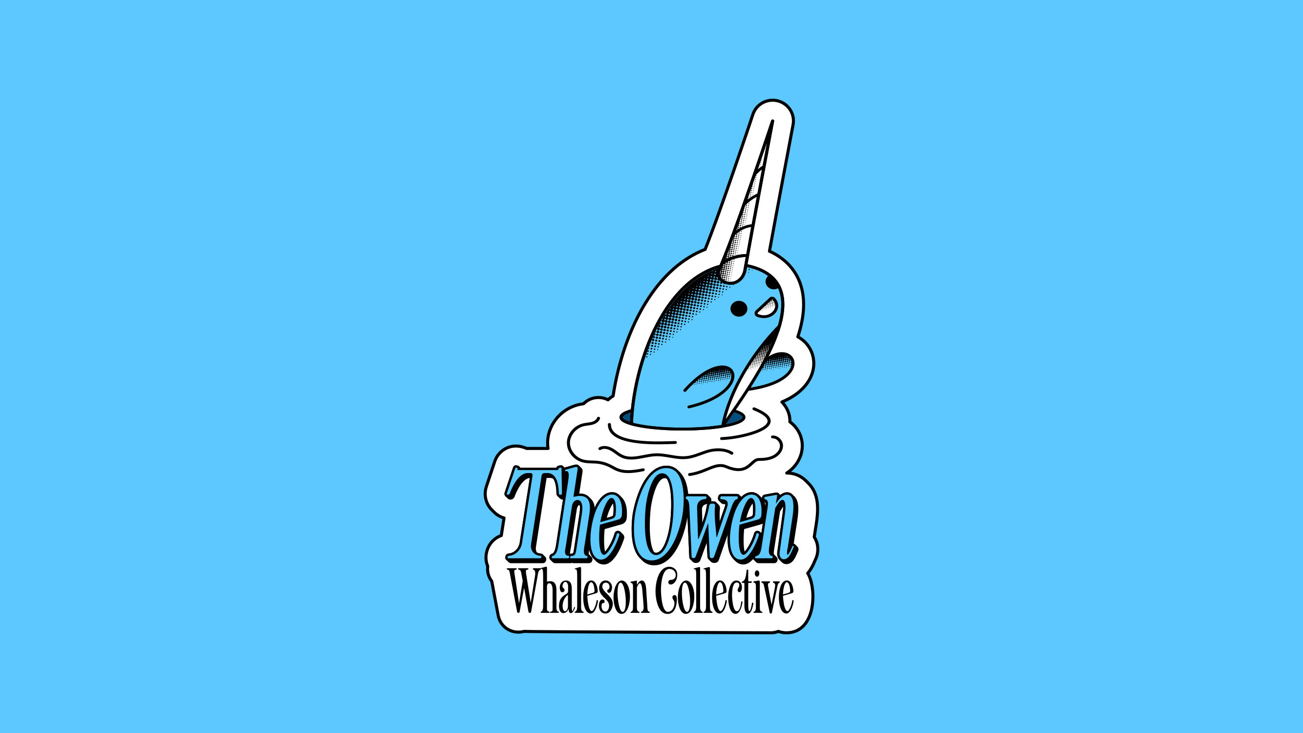 The Owen Whaleson Collective Logo / Brand Identity brand guideline brand identity branding cartoon cute graphic design handdrawn hire me illustration logo logo design logotype mascot minimal logo minimalist whale
