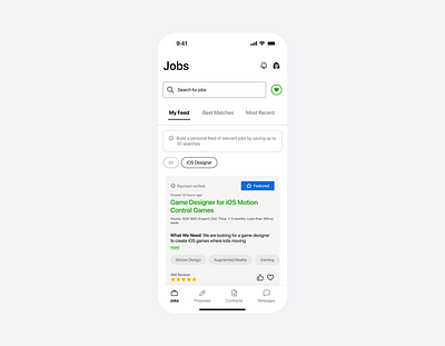 Upwork | Job Board Concept Redesign business jobs mobile recruitment ui