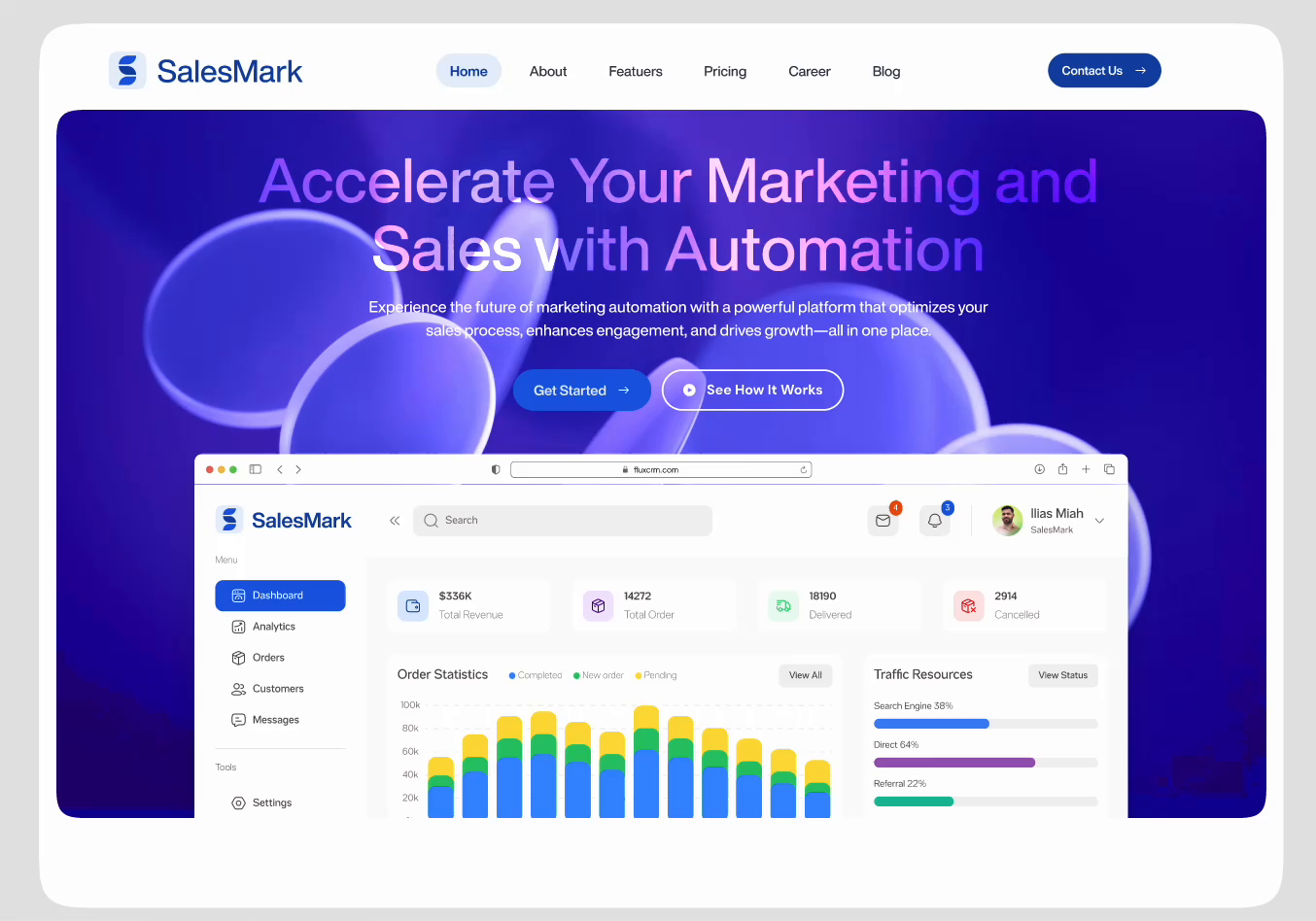 Example of Responsive Landing Page Design