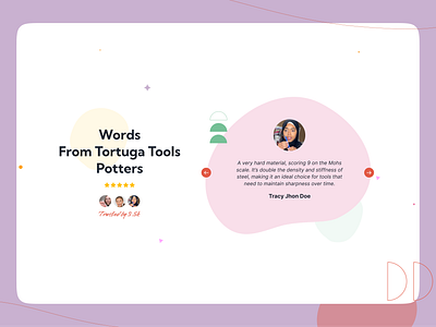 Shopify Website Testimonial Concept art cusomter reviews design landing page pale pastel pink review shopify testimonial web design wordpress