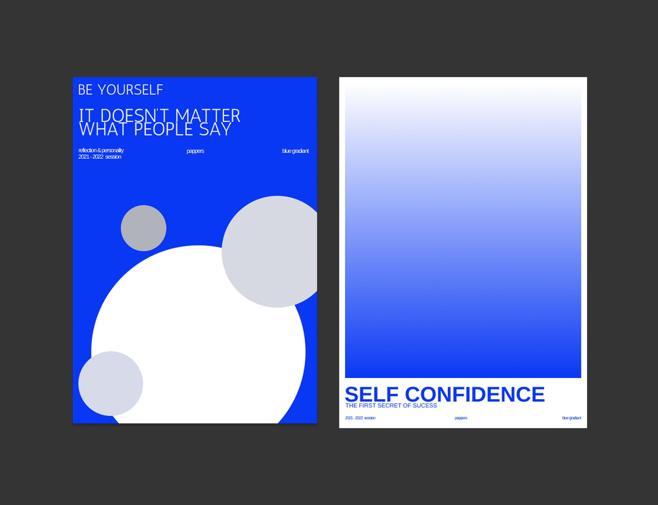 AFFICHE TYPOGRAPHIC (refonte) blue canva colors design figma graphic design typographie