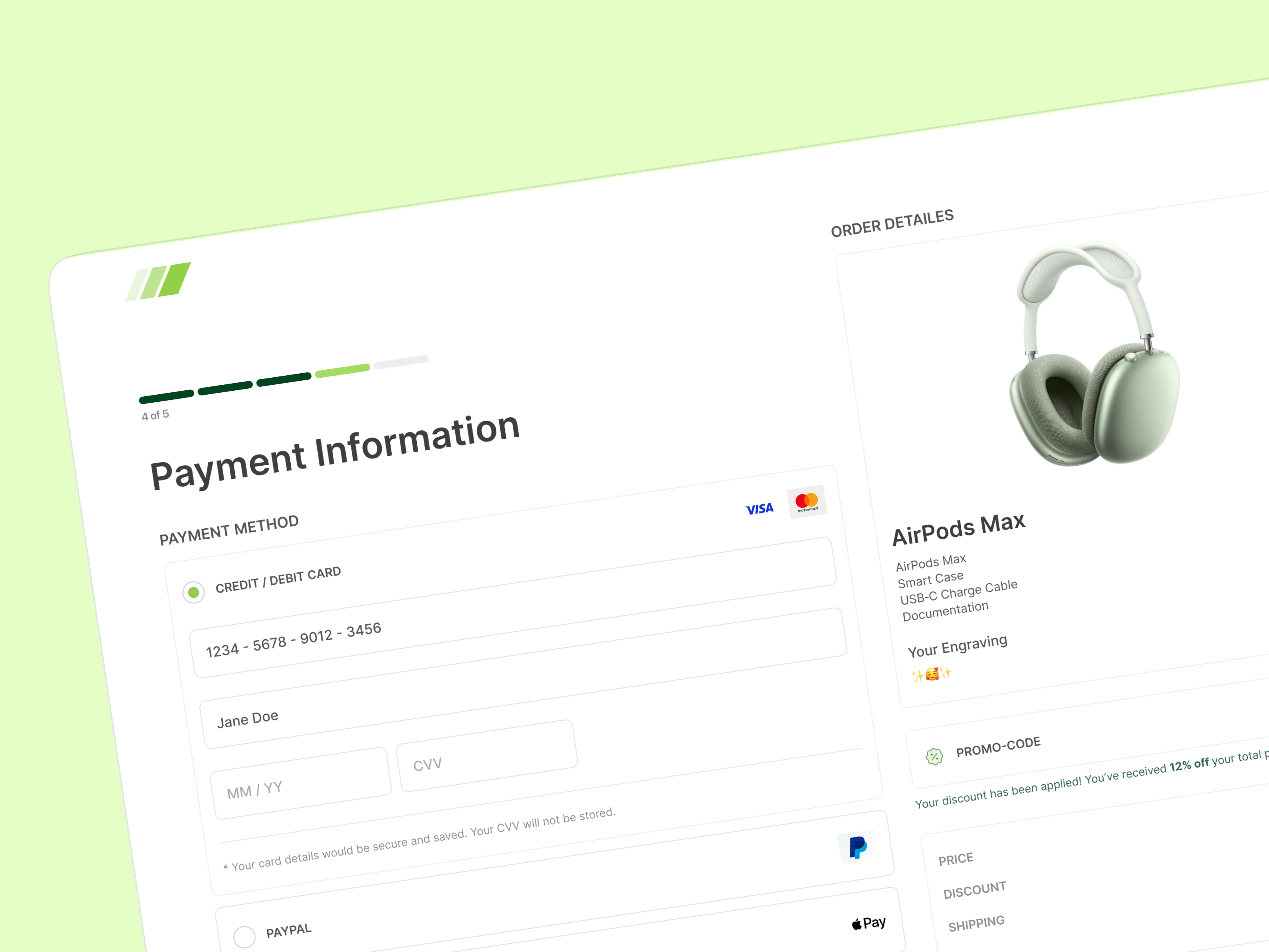 Credit Card Checkout – Daily UI #002 checkout credit card credit card checkout dailyui dayliui002 design challenge ecommerce payment payment method ui