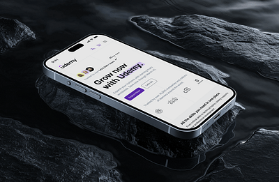 Udemy Landing Page - Redesign app design landing page mobile redesign udemy ui ux