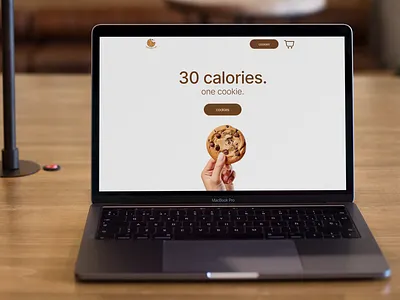 Cookie Company Mockup b2c branding business cleanui cookie cookiebusiness graphic design landing landing page landingpage lightui mockup modern