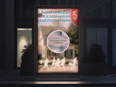 The American Dream Is Changing - Poster Project graphic design illustration image logo photography poster typography user interface vector