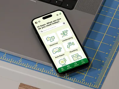 Service finder app. mobile app product design ui user interface design visual design