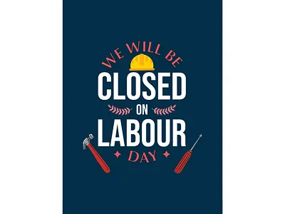 Labour Day Poster design graphic design illustration labor laborday logo poster vector