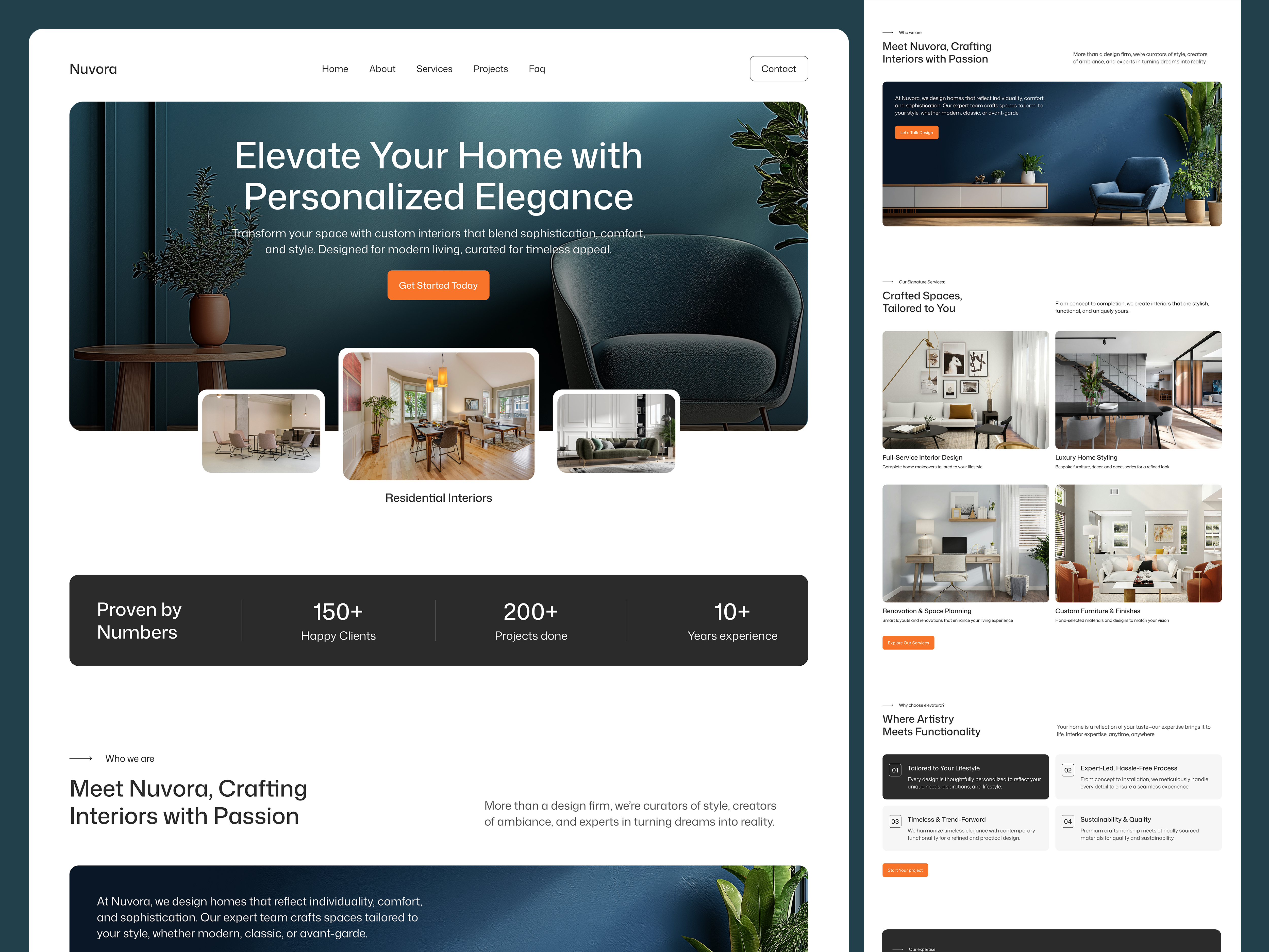 Interior design landing page interior design interior design landingpage interior ui interior web ui interior website landing page ui ux web ui website header woocommerce