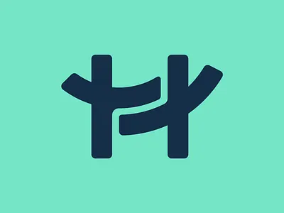 Happy Monogram H letter bold brand identity branding celebrate creative font fun h letter happy joy logo logo inspirations minimalist mongram h playful smile type typography