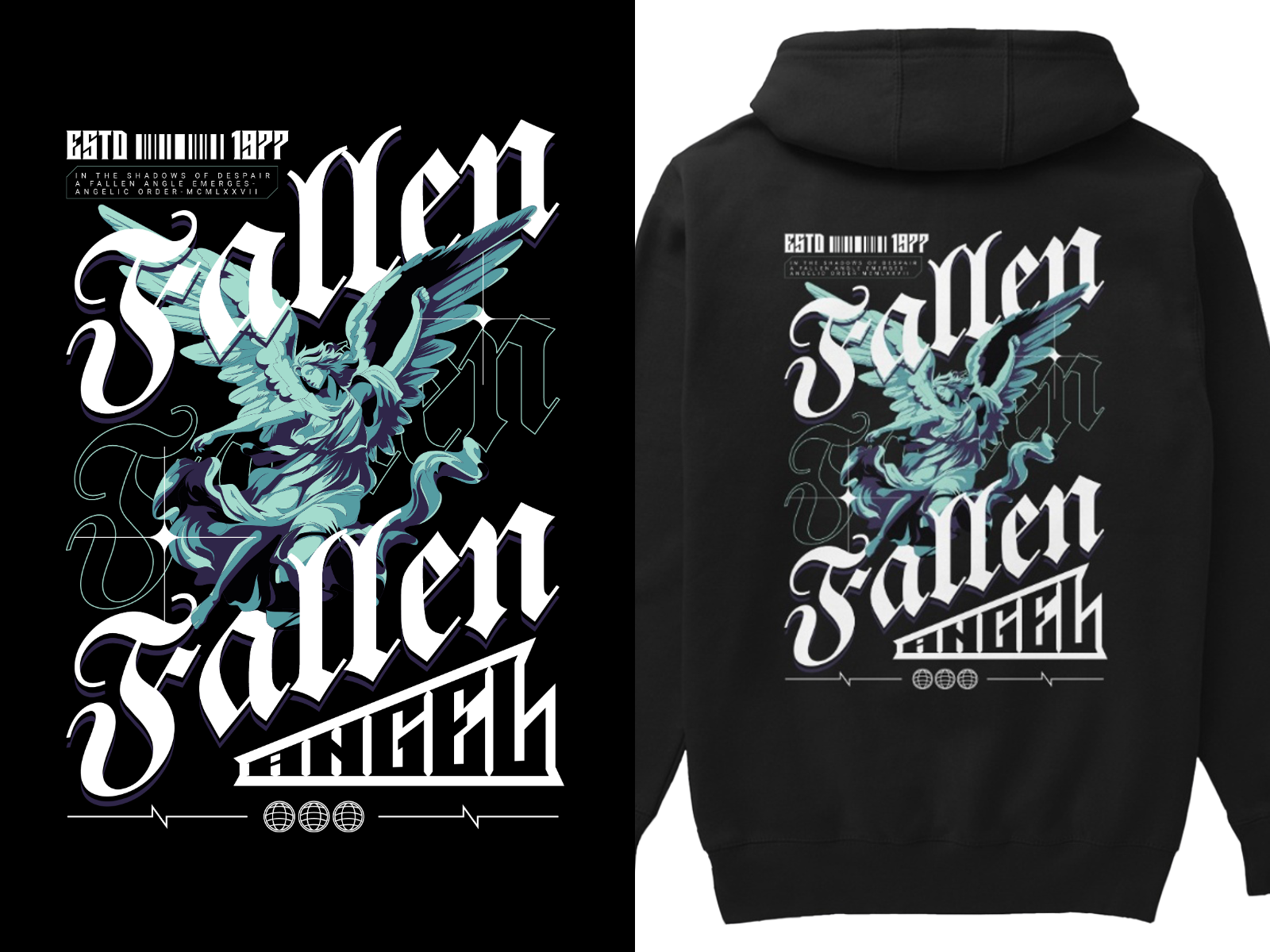 Example of Custom T Shirt Full Illustration Design