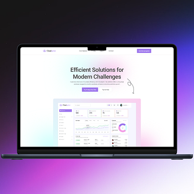 Saas-Landing page design mobile ui redesign responsive deign saas landing page ui uiux web design