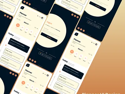 UI for calendar event application app graphic design typography ui
