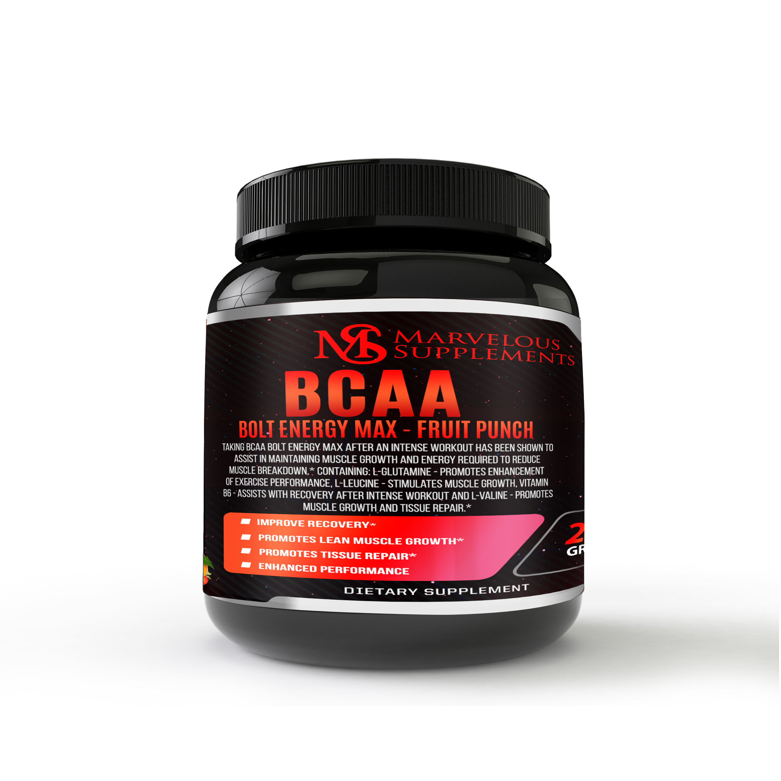 Example of Supplement Label Design And 3D Bottle