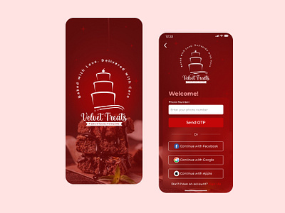 Velvet treats cakeapp colorful dailyui illustration uidesign uxdesign
