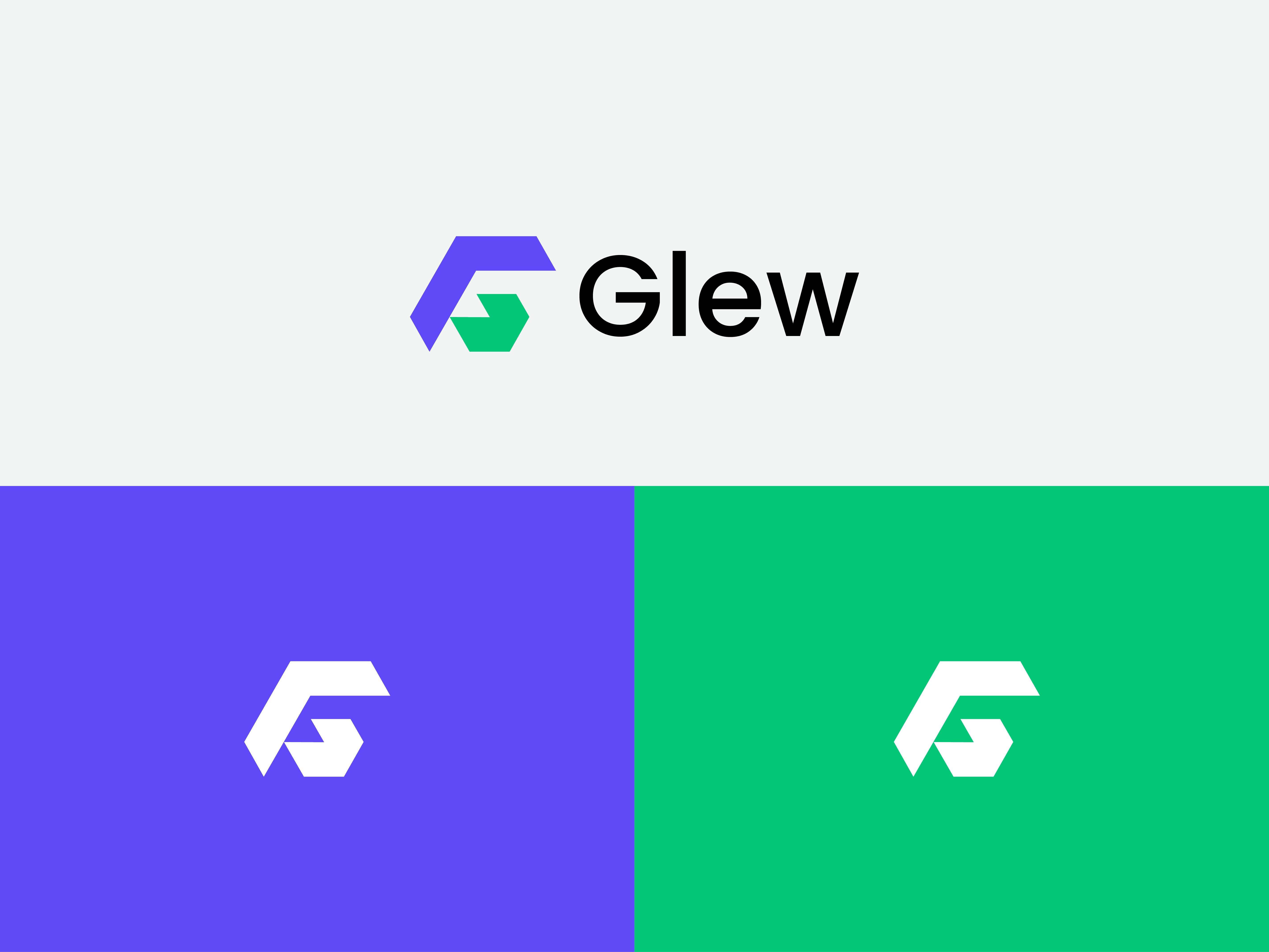 Glew Logo Design corporate g logo