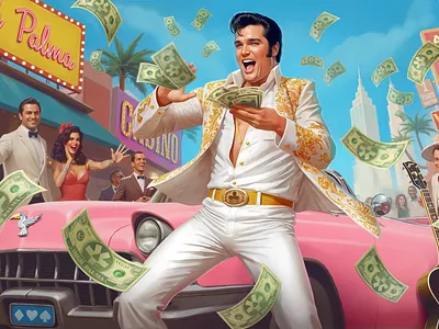 The legend 2d 2d art banner casino character design concept art fanart illustration noncommercial