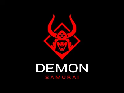 Demon Samurai branding demon design icon illustration japanese logo mark ronin samurai vector