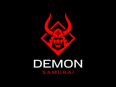 Demon Samurai branding demon design icon illustration japanese logo mark ronin samurai vector