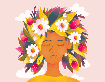 Summertime character illustration kids procreate summer summertime wellness