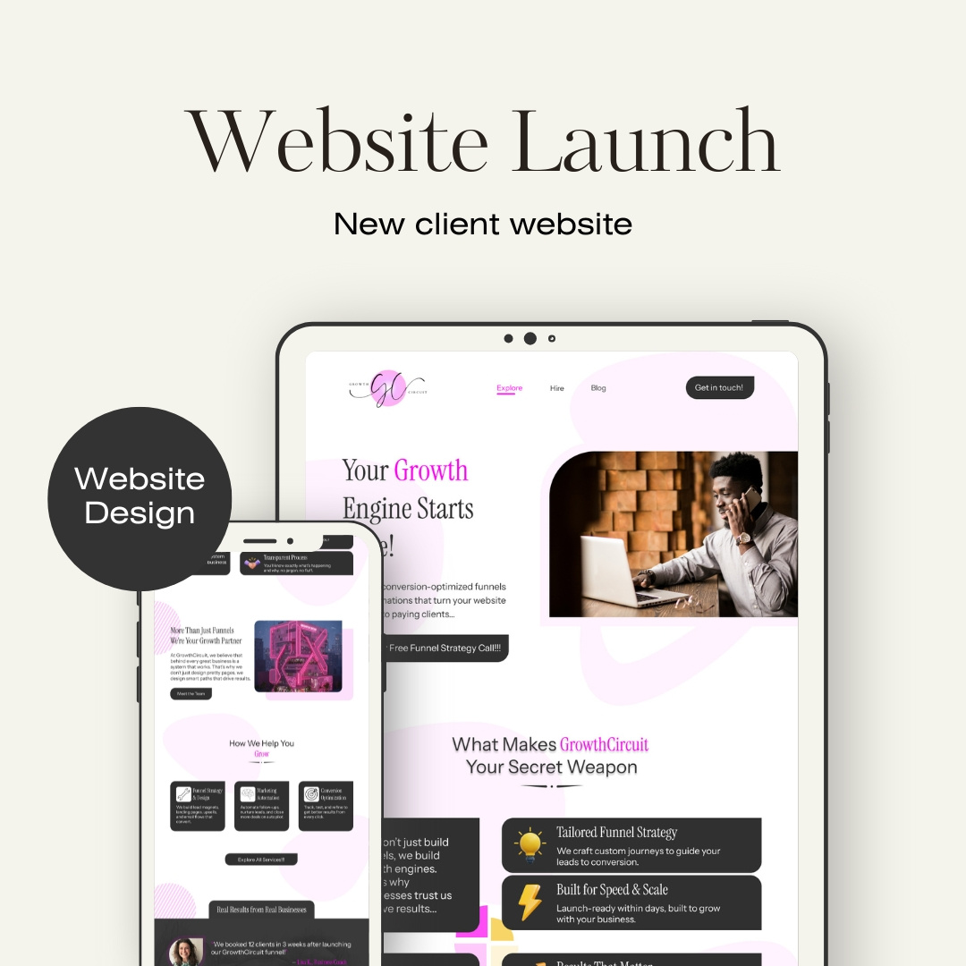 New Website Designed {GrowthCircuit} ui web design web designer web development website website design website designer website development