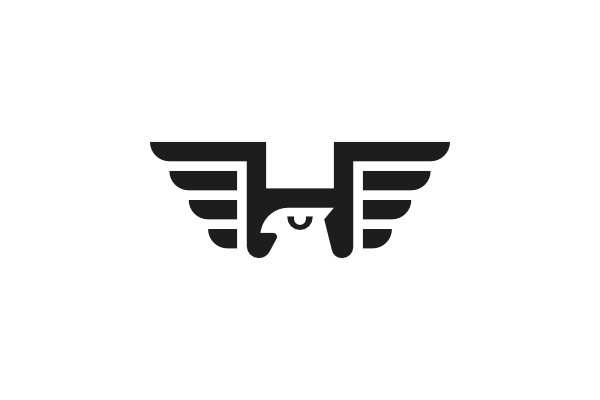 Letter H Griffin Logo griffin logo mascot modern simple