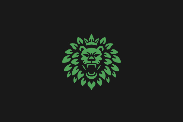 King Of Nature Logo beast lion logo modern nature