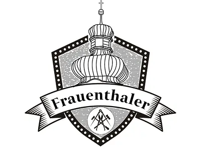Frauenthaler Vintage Emblem Logo – Heritage & Craftsmanship in D graphic design