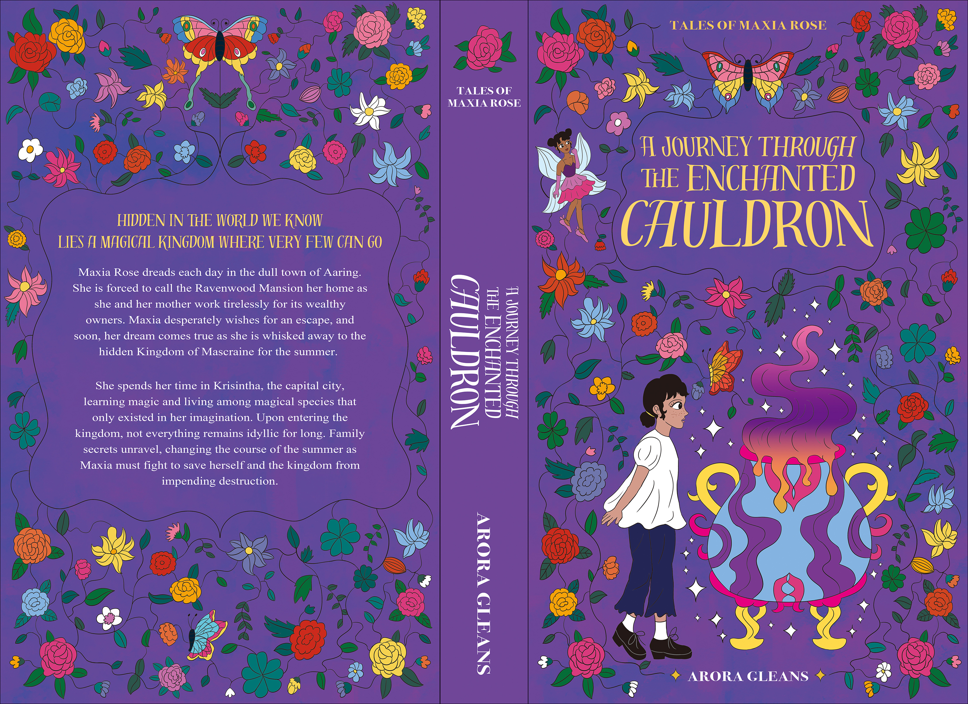 The design for the book cover of Tales of Maxia Rose artwork book bookcover bookcoverdesign bookdesign character design drawing editorial fantasy graphic design illustration india korean sketch