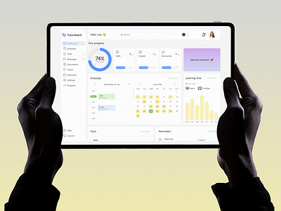 Student Progress & Schedule Dashboard — SaaS dashboard design edtech education education app education saas learning learning saas lesson online lessons productdesign progress reminders saas saas dashboard schedule student students dashboard video call