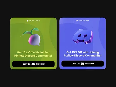 Discord Community Promo app app design branding component design discord discount illustration modal promotion ui webdesign