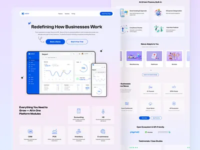 KADUX Landing Page V2 2025 design agency ai branding business chatgpt clean design dribbble home page landing page minimal design software technology theme trendy design ui uiux web design website