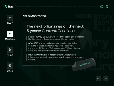 Manifesto branding content creator content creators craxinno craxinnotechnologies creators design figma design graphic design illustration influencer logo manifesto software development ui ui design uiux uiux designs