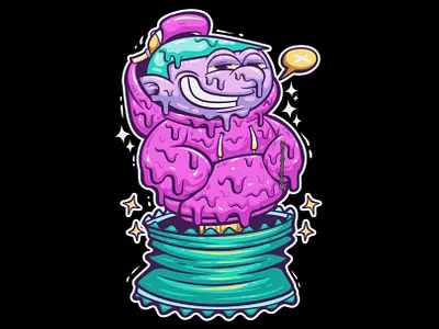 DRIP - #artforsale art artwork cartoon cartoon style clothing design digital art illustration merch