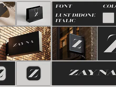 💎 ZAYNA — Luxury Fashion Brand Identity Design packaging design
