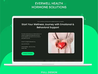 Everwell Health & Hormone Solutions Website Design | Web Design backend development brand identity brand style guide design branding health health web design hormone ui ui design uiux ux design web web design web designer web development website website design website designer wellness wellness website