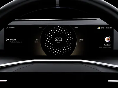 Luxury Automotive EV HMI Design animation auto automotive car car cluster car dashboard car ui cars electric vehicle ev ev design hmi product design speedometer vehicle