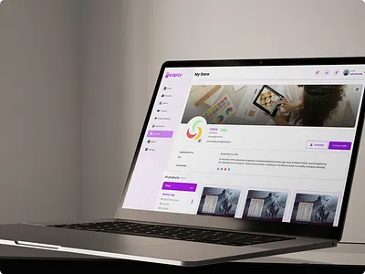 💜 Beautifully Branded Seller Storefront UI cleanecommerce dashboardui digitalproducts ecommercedashboard figma design figma website marketplace ui marketplacedesign productlistingdesign sellerdashboard storefrontui website ui ux design