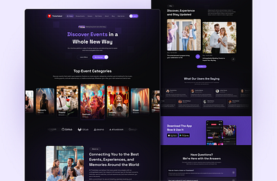 Event Booking Website bookingplatform eventbooking eventwebsite figmadesign responsiveui ticket ticketbooking uidesign webdesign website websiteui