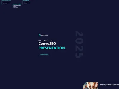 ConvoSEO Pitch Deck branding design figma illustrator logo photoshop pitch deck 𝐩𝐫𝐞𝐬𝐞𝐧𝐭𝐚𝐭𝐢𝐨𝐧