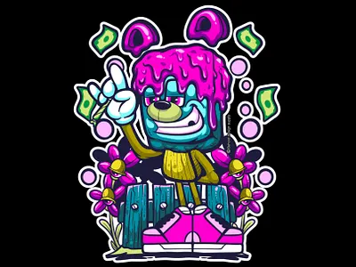 ICE COOL - #artforsale art artwork cartoon clothing design digital art illustration merch