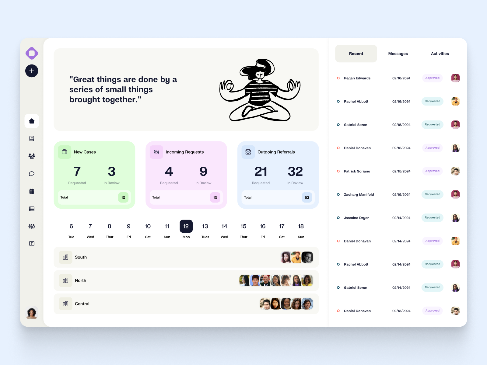 Mental Health Dashboard Concepts clean color dashboard health ui
